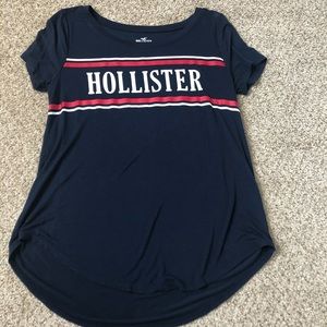 hollister baby blue tee